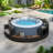 Ensemble de canapé en rotin de spa avec cadre de spa et espaces de rangement, coussins lavables Spa-104581764