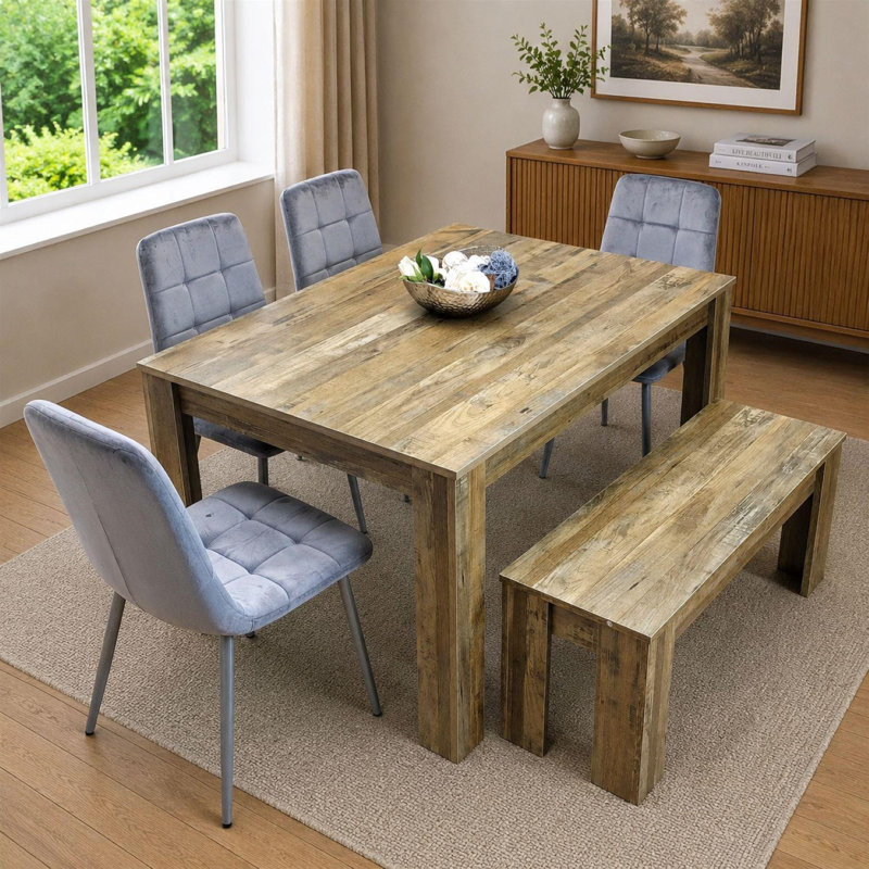 Romal Dining Set, 75cm H x 117cm W x 77cm D