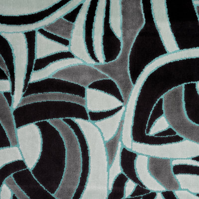 Brubeck Abstract Cut Velvet Upholstery Fabric