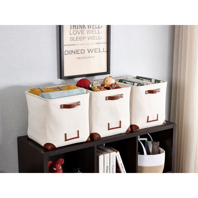 Ensemble de cubes robustes en tissu, H 13 po x l 13 po x P 13 po, 4