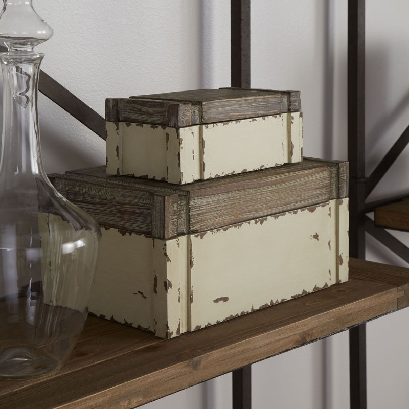Ensemble de 3 boîtes de rangement Alder