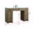 Cooper 54'' Single Bathroom Vanity with Engineered Marble Top-93548985