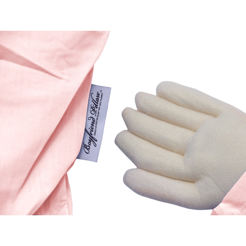 Coussin en coton Boyfriend, Rose