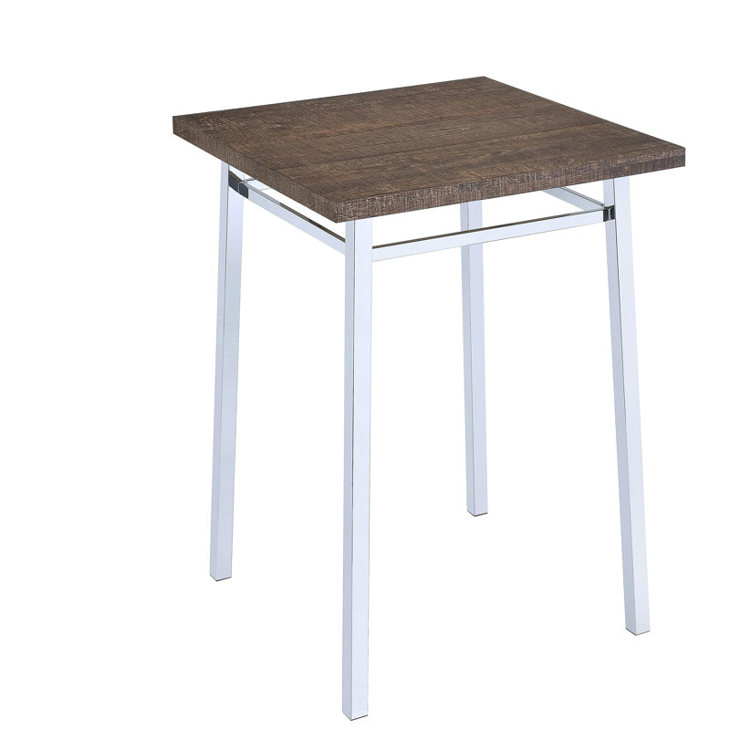 Table de bar carrée en chêne
