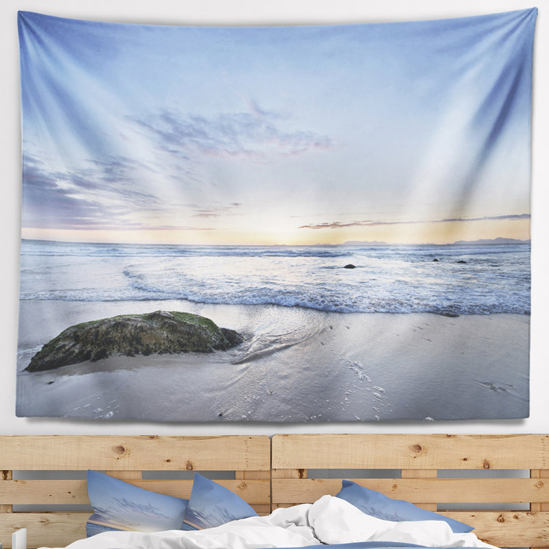 Magnifique tapisserie de mer rocky, H 78 po x l 92 po