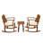 Suncrest 3-Piece Outdoor Rocking Chair Set