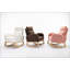 015-Teddy Fabric Rocking Chair With Right Pocket For Indoor