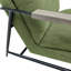 Fauteuil d'appoint rembourré vert Sovann avec structure en métal et accoudoirs en bois massif-1240006776