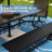 Victorine  6 - Person Patio Dining Set Umbrella Hole Included Rectangular Table