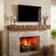 Solid Wood Fireplace Shelf Mantel