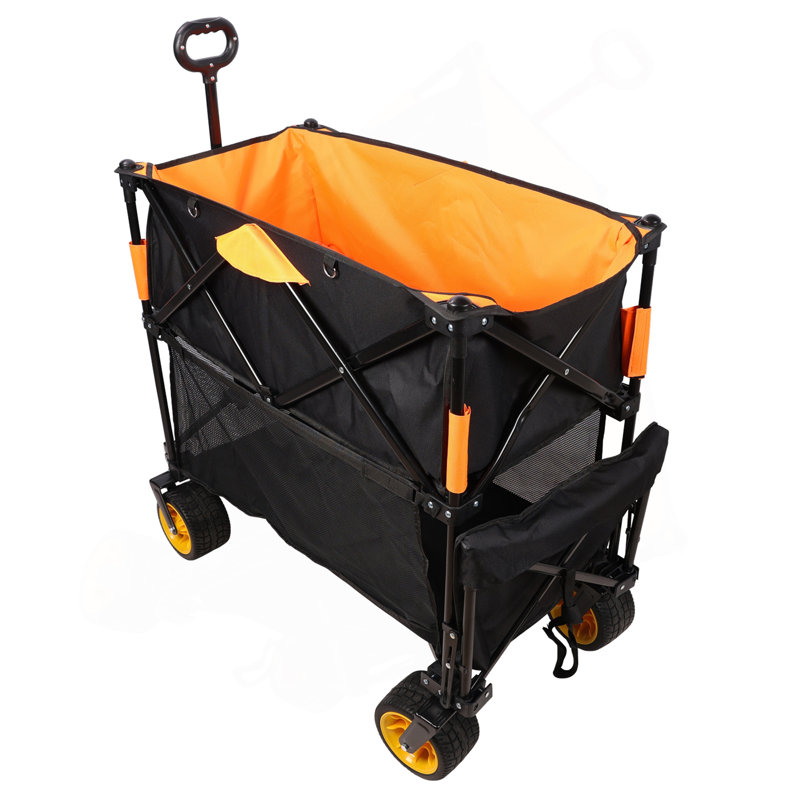Chariot pliant de grande capacité avec chariot extensible