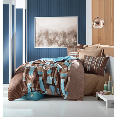 Satin Abstract Duvet Cover