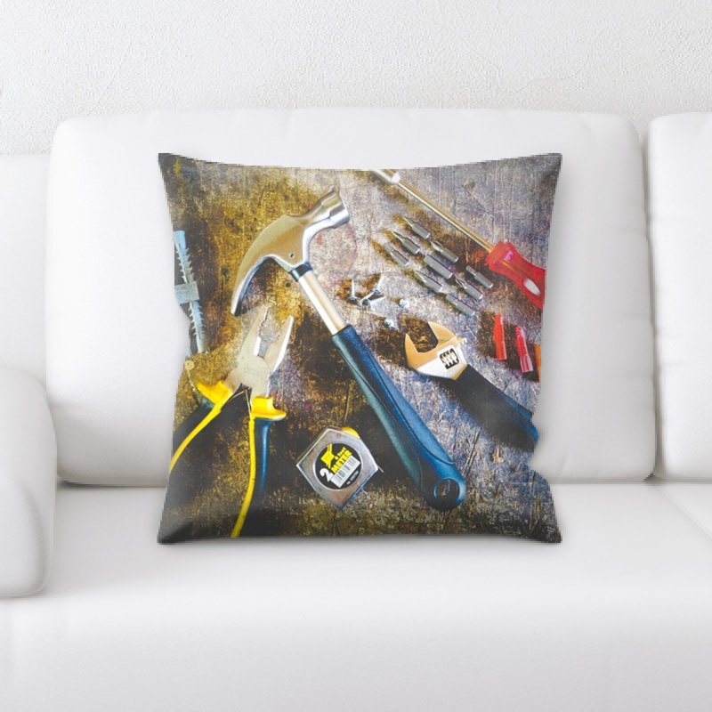 Microsuede Reversible Throw Pillow