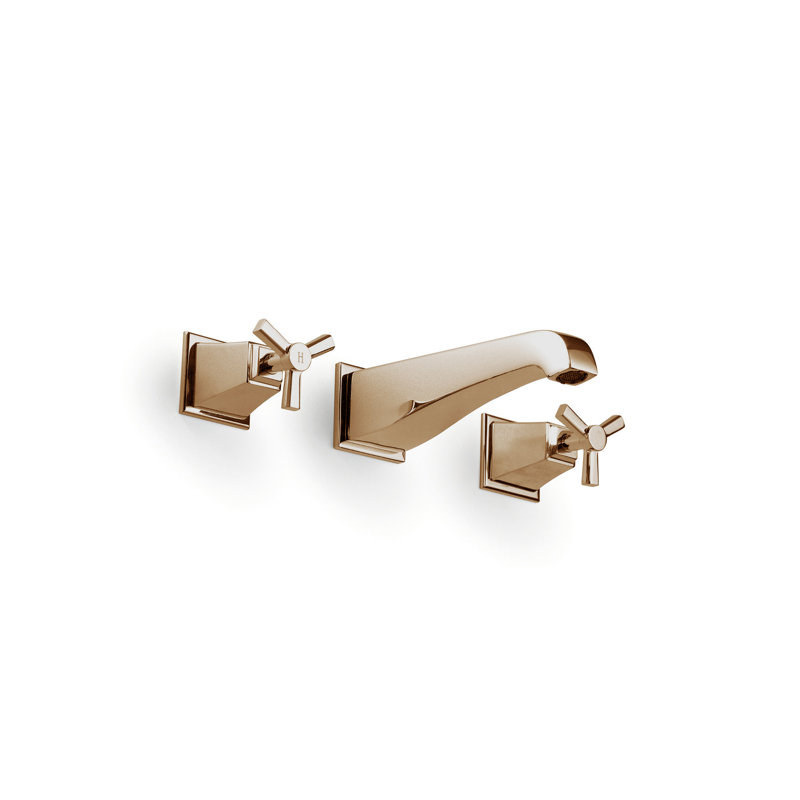 Time Mixer Wall Mounted Bathroom Faucet, Light Gold