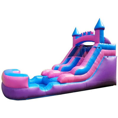 9' x 21' Inflatable Slide with Water Slide and Air Blower