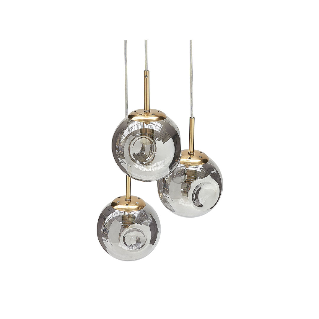Awbree - Light Transparent/Brass Cluster Pendant