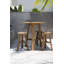 Bowmin Counter Stool with Solid Wood Frame