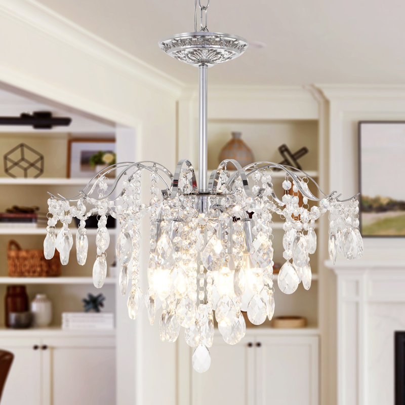 Gachelin 6 - Light Dimmable Classic / Traditional Chandelier, Silver
