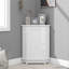 Armoire de salle de bain d'angle avec tablette réglable-408073984