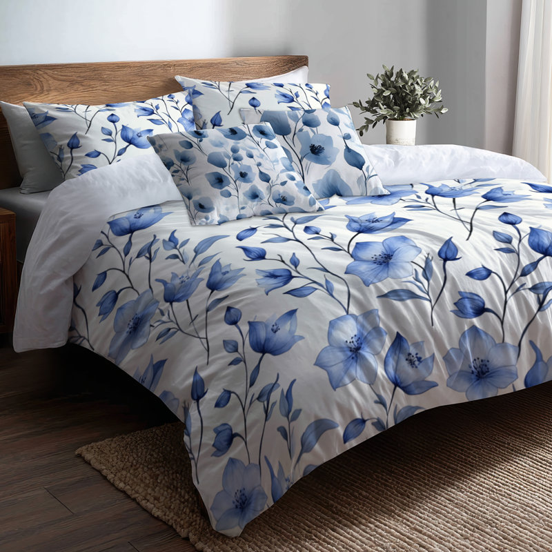 Ensemble de literie 5 pièces Country Farmhouse - Housse de couette et coussin décoratif