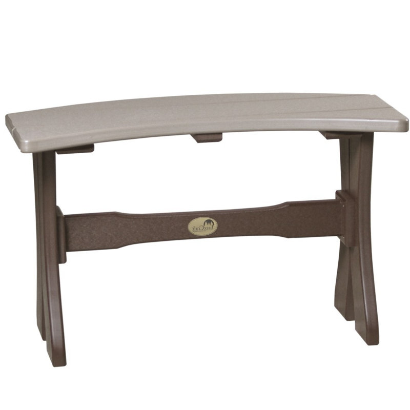 Banc de pique-nique en plastique Aiko Classic, Bois vieilli / brun châtaignier