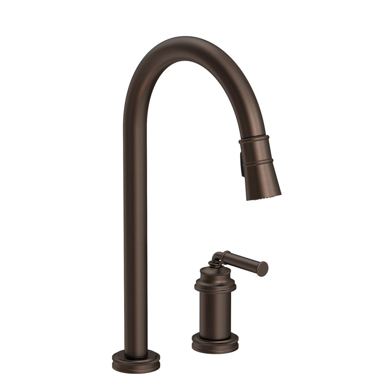 Taft Single Handle Pull Down Kitchen Faucet, Bronze