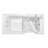 Ella Standard Acrylic Hydro Massage w/ Independent Foot Massage Walk in Tub 30"x60", Right Inward Swing Door, 2 Piece Faucet, Heated Seat and Back