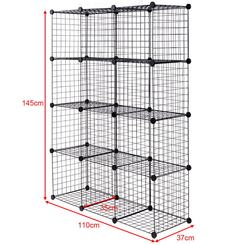 145 cm H x 110 cm W Cube Bookcase