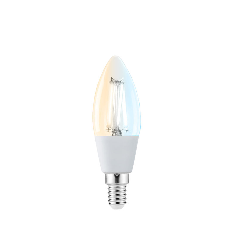 Sylvania Smart Lamps Smart LED Candle Light Bulb E14 470 Lumens WiFi Tuneable White Clear