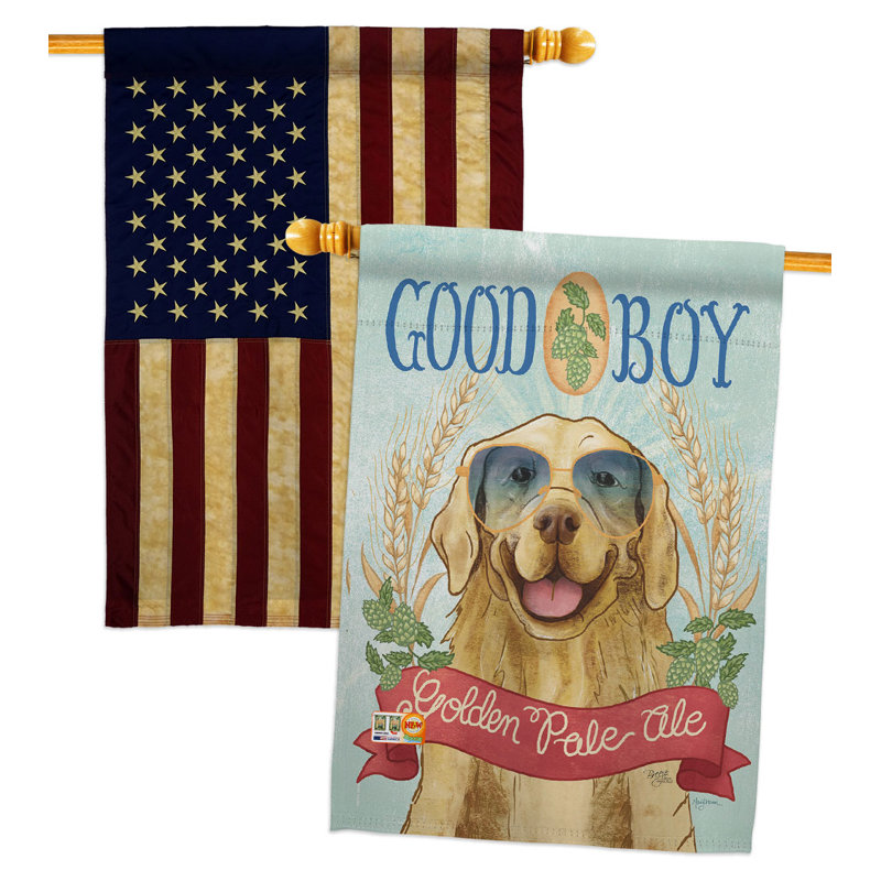 Drapeau de maison en polyester à 2 faces Pale Ale 40 x 28 po
