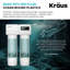 Système de filtration d'eau sous-évier à 2 étapes KRAUS Purita avec moniteur d'affichage numérique, FS-1001