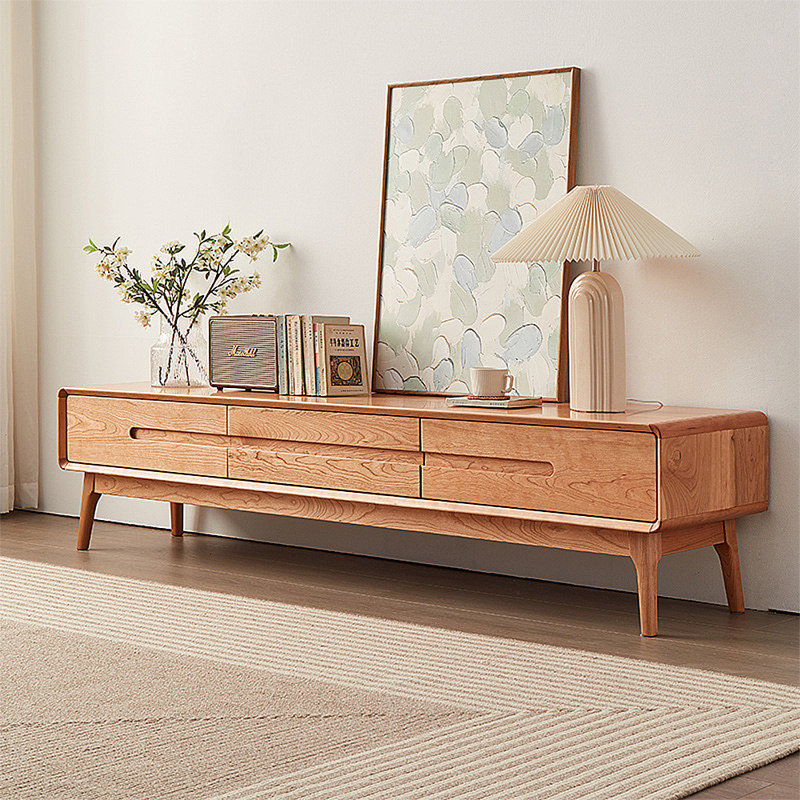 Modern simple multi-functional TV stand, 17.91"H x 78.74"L x 16.54"W
