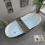 Baignoire autoportante profonde autoportante en acrylique de 59 po J29B