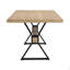 Table de salle à manger à pieds en X (frêne clair)