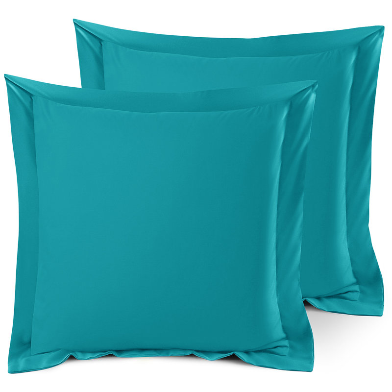 Taie décorative 100% polyester , Bleu sarcelle, 26 po x 26 po