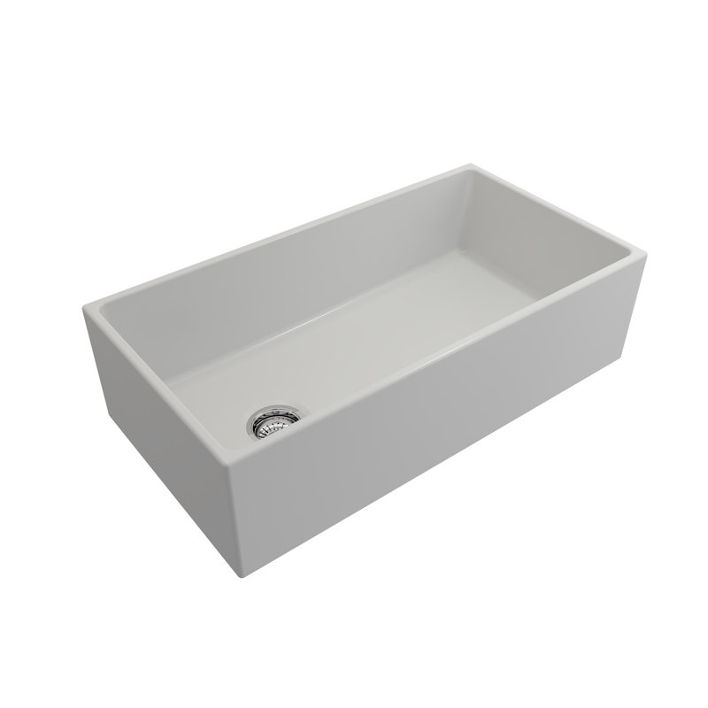36'' L Kitchen Sink, Matte White
