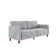 Perdue 81.5" Velvet Square Arm Convertible Sofa