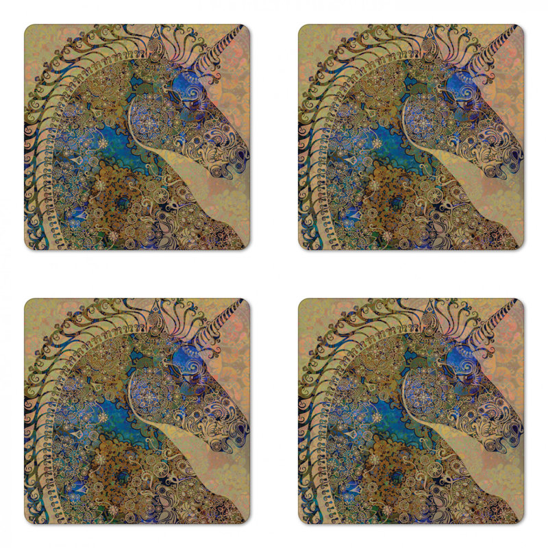 Square 4 Piece Coaster Set