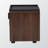 Nirvana Stylish 1-Drawer Nightstand in Dark Gray/Brown Finish, 17.60'' H X 18.65'' W X 15.50" D