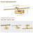 15.94 in. LED Picture Light with Remote Control Dimmable Single Color Temperatures 3000K Rotatable and Timer-1039661820