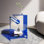 Table d'appoint moderne géométrique en acrylique avec conception ouverte à double couche, table de coin créative pour le salon, la chambre à coucher ou le vestibule