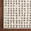 Tapis à motif hachuré minimaliste texturé crème noir moderne Abani Oliver OLV120B-1307414463