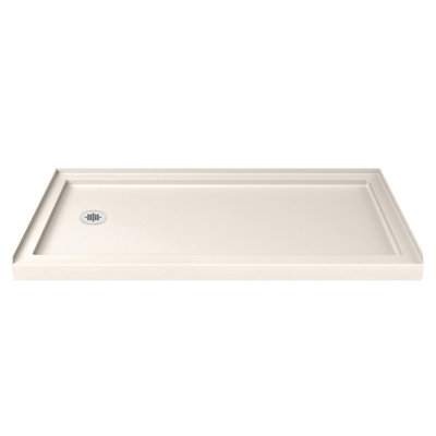  DreamLine SlimLine 36 inch D x 60 inch W x 2 3/4 inch H Left Drain Single Threshold Shower Base in Black