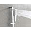 Système de douche avec pomme de douche et douche à main pour la salle de bain - Fabriqué en acier inoxydable en laiton, tête de fabrication en acier plaquée, douche, barre coulissante, et support de robinet inclus