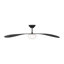 Visual Comfort Fan Drape Smart 58 LED Indoor Ceiling Fan with Threaded Downrod, Matte White ABS blades and Handheld Remote-1608084153-1608084152
