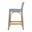 Serienna Blue & White Rattan Low Back Counter Stool-1653777190-1675102037