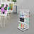 32 Cans Spray Paint Can Storage Rack With Wheels-115825055
