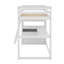 Lit mezzanine simple avec bureau et tablettes-213100092