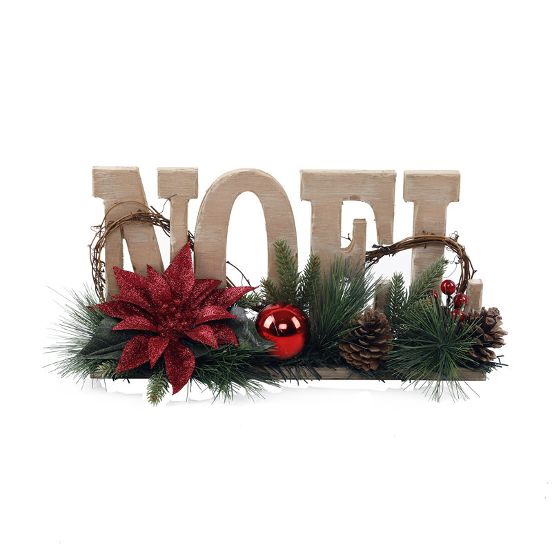 Enseigne de Noël en bois