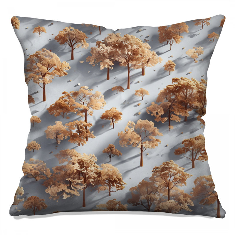 Coussins décoratifs Autumn Forest Landscape, 16 x 16 pouces